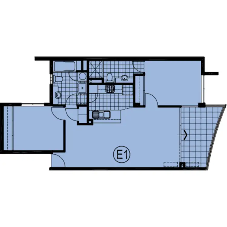 Floorplan of Homely apartment listing, 88/369 Hay Street, Perth WA 6000