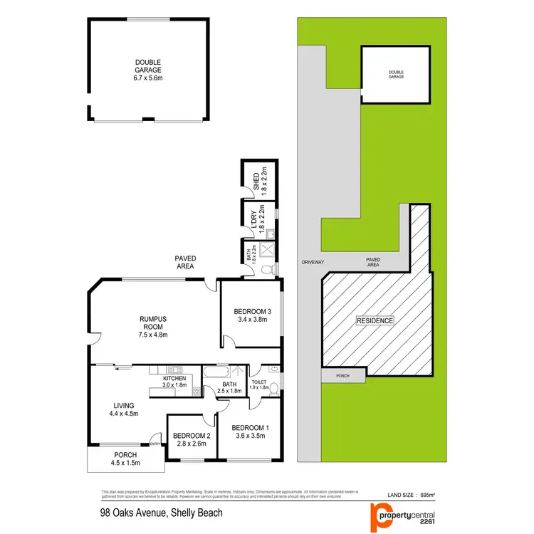 Floorplan of Homely house listing, 98 Oaks Avenue, Shelly Beach NSW 2261