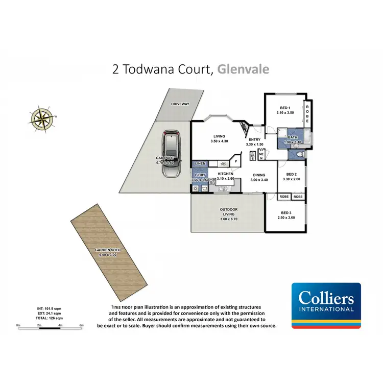 Floorplan of Homely house listing, 2 Todwana Court, Glenvale QLD 4350