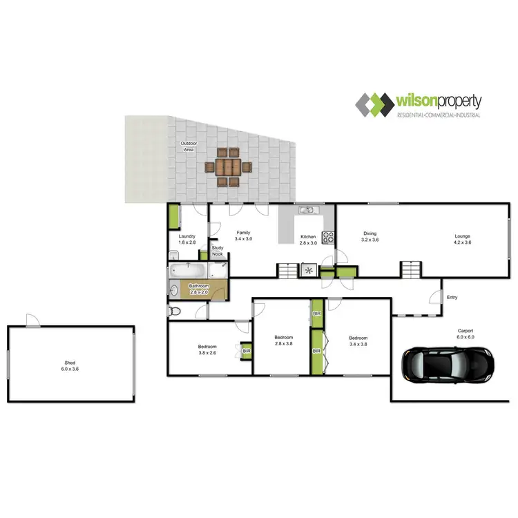 Floorplan of Homely house listing, 63 Gilmour Street, Traralgon VIC 3844