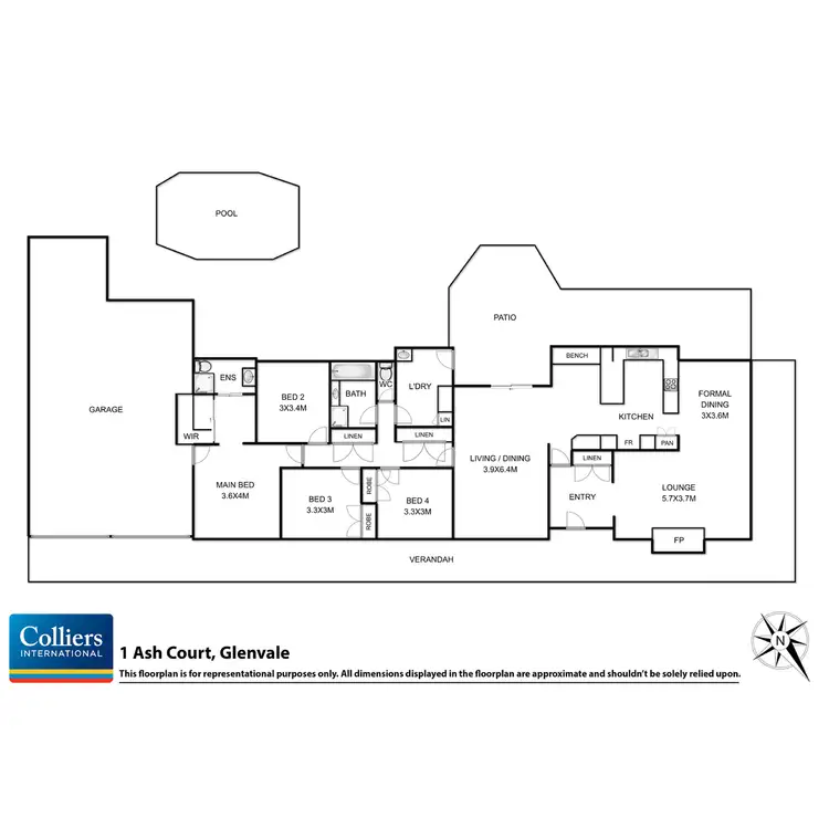 Floorplan of Homely house listing, 1 Ash Court, Glenvale QLD 4350