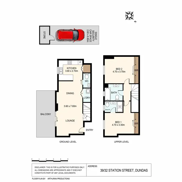 Floorplan of Homely apartment listing, 39/32 Station Street, Dundas NSW 2117