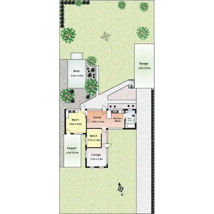 Floorplan of Homely house listing, 3 Seawind Road, Balnarring Beach VIC 3926