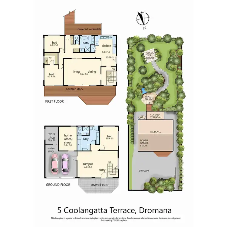 Floorplan of Homely house listing, 5 Coolangatta Terrace, Dromana VIC 3936