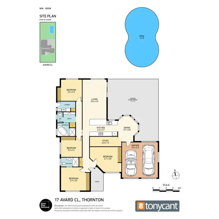 Floorplan of Homely house listing, 17 Avard Close, Thornton NSW 2322