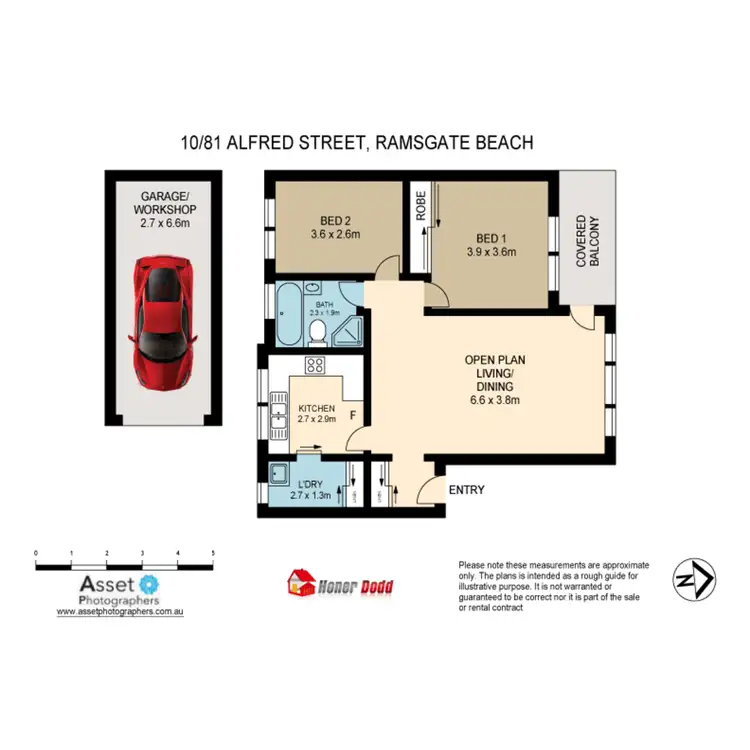 Floorplan of Homely apartment listing, 10/81 Alfred Street, Ramsgate Beach NSW 2217