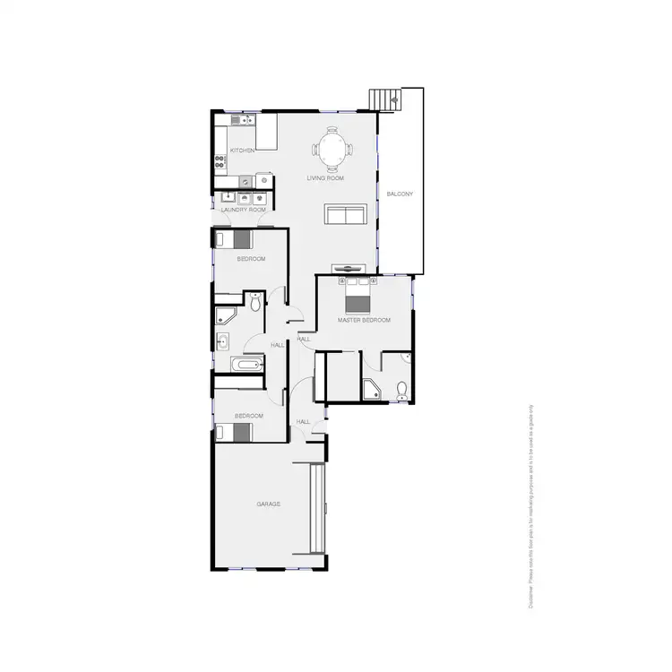 Floorplan of Homely semi-detached listing, 1/19 The Dress Circle, Tura Beach NSW 2548