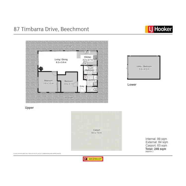 Floorplan of Homely house listing, 87-89 Timbarra Drive, Beechmont QLD 4211