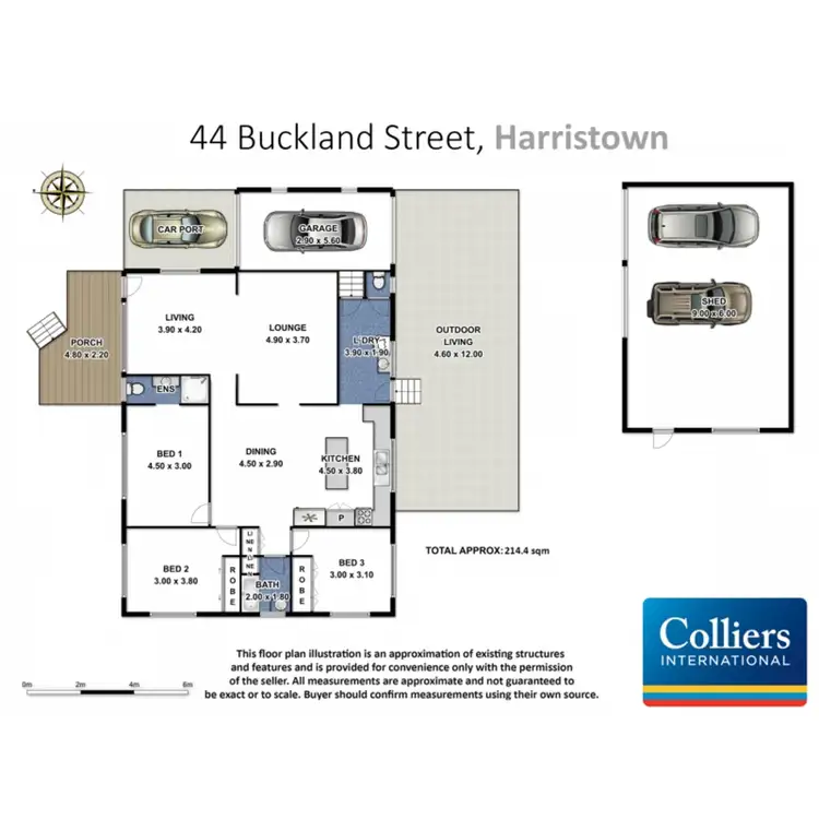 Floorplan of Homely house listing, 44 Buckland Street, Harristown QLD 4350