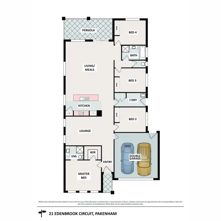 Floorplan of Homely house listing, 21 Edenbrook Circuit, Pakenham VIC 3810