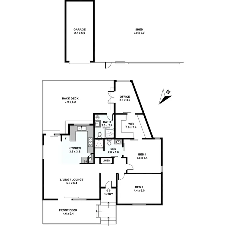 Floorplan of Homely house listing, 40 Cameron Parade, Wynnum QLD 4178