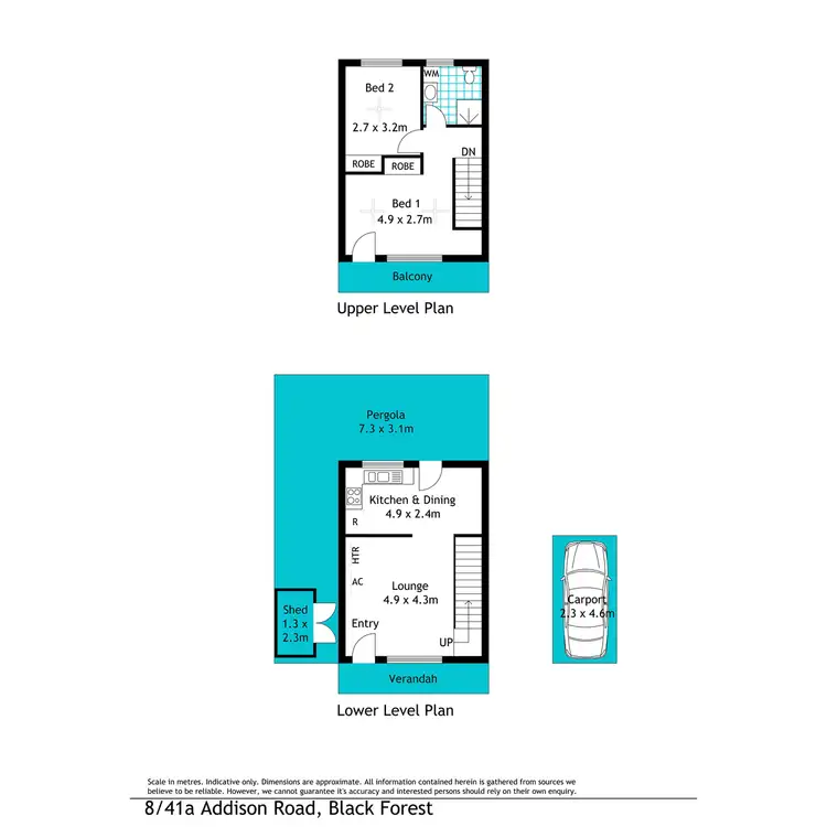 Floorplan of Homely townhouse listing, 8/41a Addison Road, Black Forest SA 5035