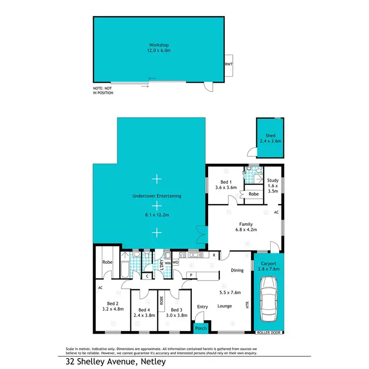 Floorplan of Homely house listing, 32 Shelley Avenue, Netley SA 5037