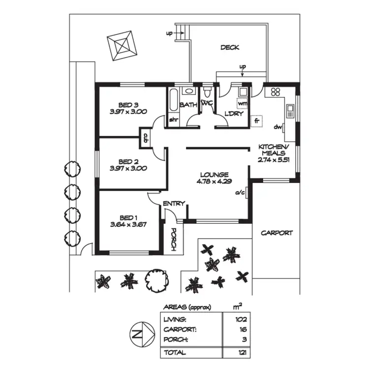 Floorplan of Homely house listing, 20 Rogers Street, Highbury SA 5089
