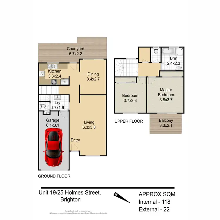 Floorplan of Homely unit listing, 19/25 Holmes Street, Brighton QLD 4017