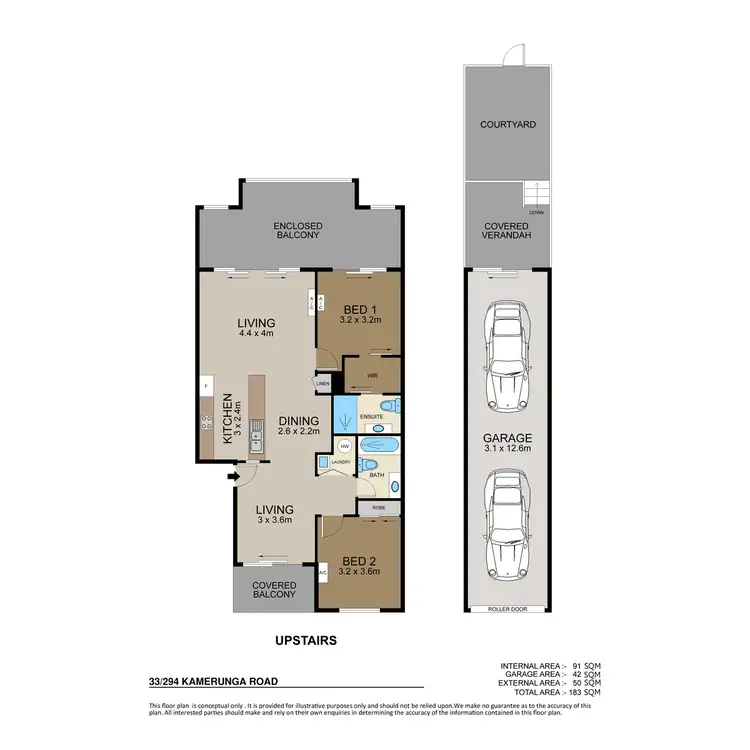 Floorplan of Homely apartment listing, 33/294 Kamerunga Road, Freshwater QLD 4870