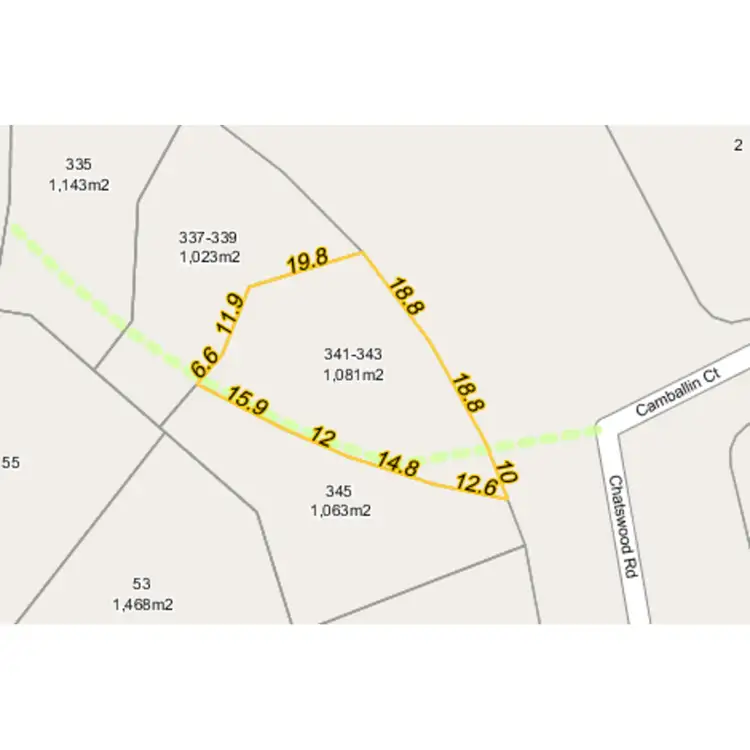 Floorplan of Homely land listing, 341 - 343 Chatswood Road, Shailer Park QLD 4128