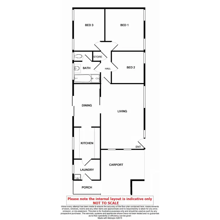 Floorplan of Homely house listing, 1 Hove Court, Lynwood WA 6147