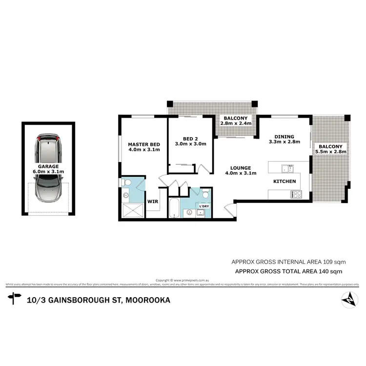 Floorplan of Homely apartment listing, 10/3 Gainsborough Street, Moorooka QLD 4105
