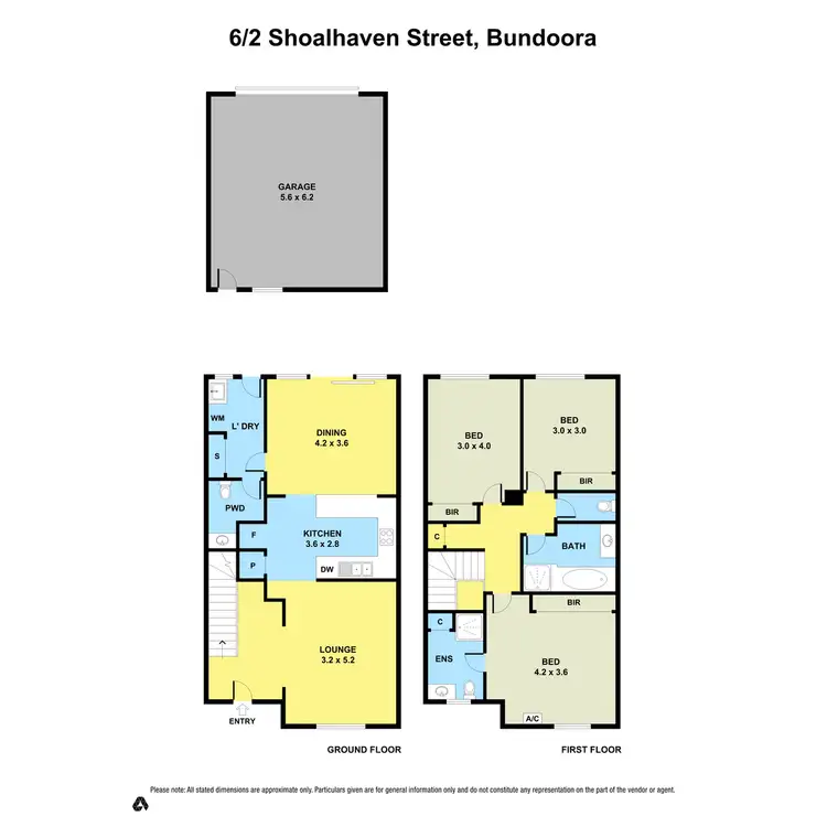 Floorplan of Homely townhouse listing, 6/2 Shoalhaven Street, Bundoora VIC 3083