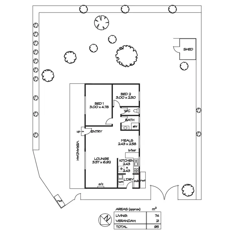 Floorplan of Homely house listing, 36 Bonython Street, Salisbury Plain SA 5109