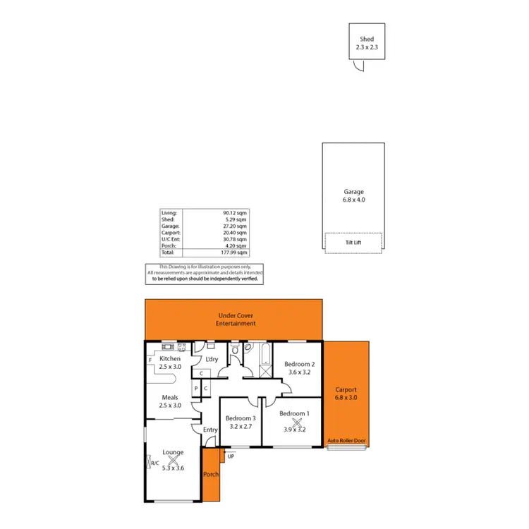 Floorplan of Homely house listing, 23 Compass Drive, Seaford SA 5169