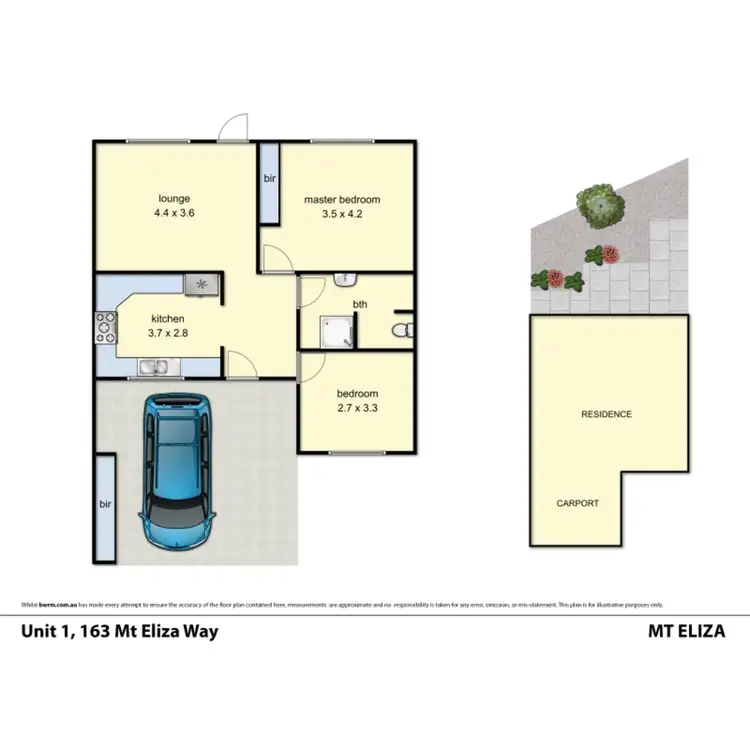 Floorplan of Homely unit listing, 1/163 Mt Eliza Way, Mount Eliza VIC 3930