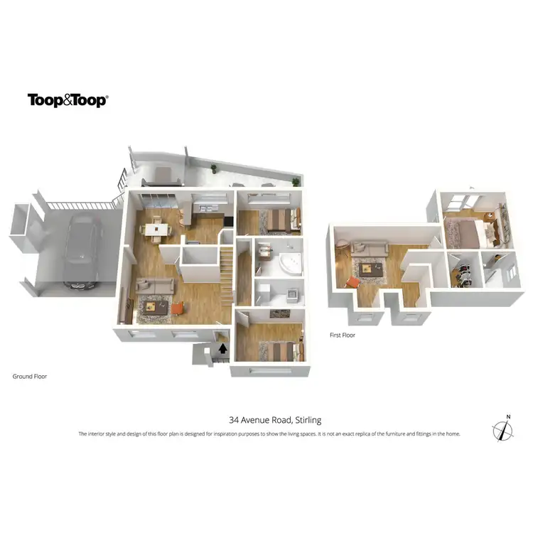 Floorplan of Homely house listing, 34 Avenue Road, Stirling SA 5152