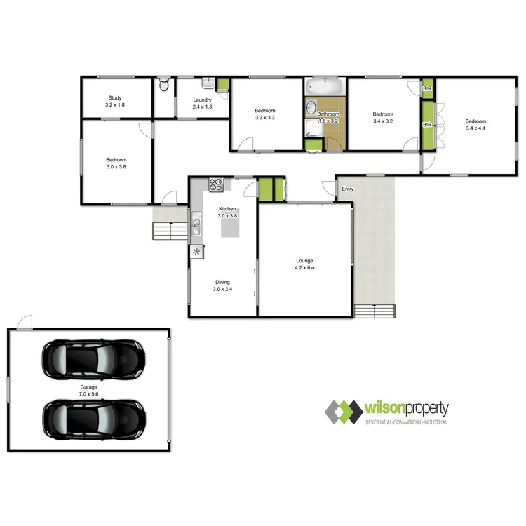 Floorplan of Homely house listing, 7 James Parade, Traralgon VIC 3844