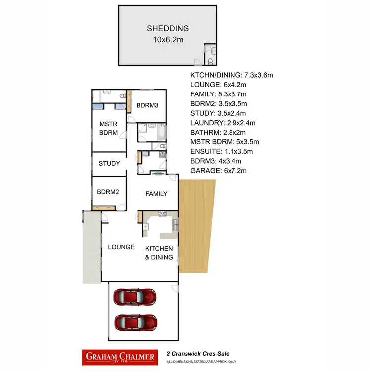 Floorplan of Homely house listing, 2 Cranswick Crescent, Sale VIC 3850
