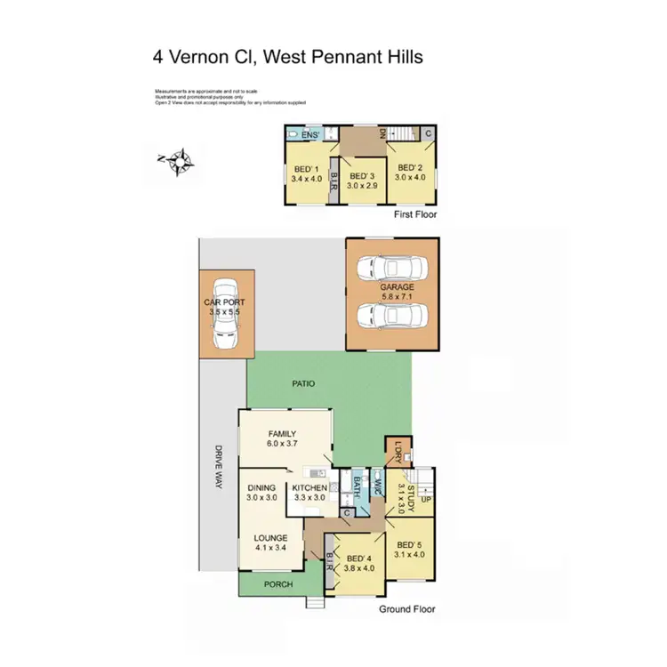 Floorplan of Homely house listing, 4 Vernon Close, West Pennant Hills NSW 2125