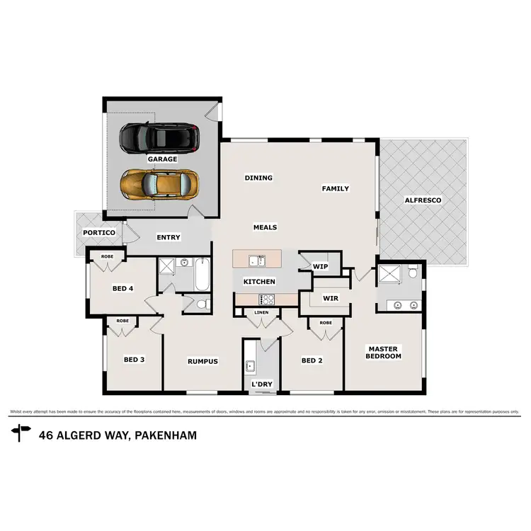 Floorplan of Homely house listing, 46 Algerd Way, Pakenham VIC 3810