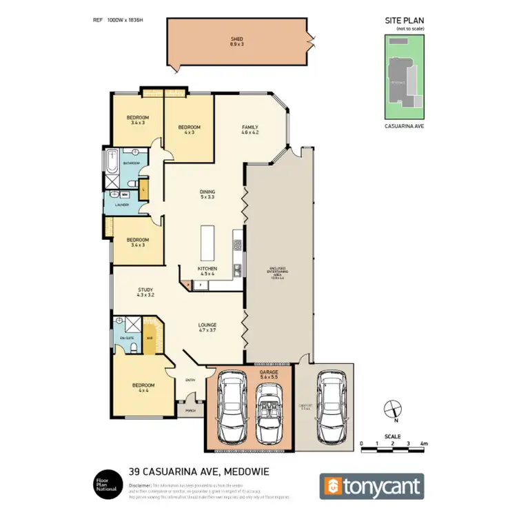 Floorplan of Homely house listing, 39 Casuarina Avenue, Medowie NSW 2318