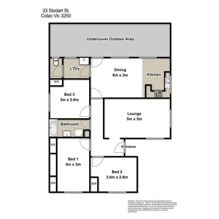 Floorplan of Homely house listing, 33 Stodart Street, Colac VIC 3250