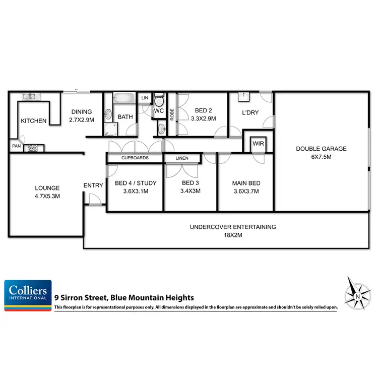 Floorplan of Homely house listing, 9 Sirron Street, Blue Mountain Heights QLD 4350