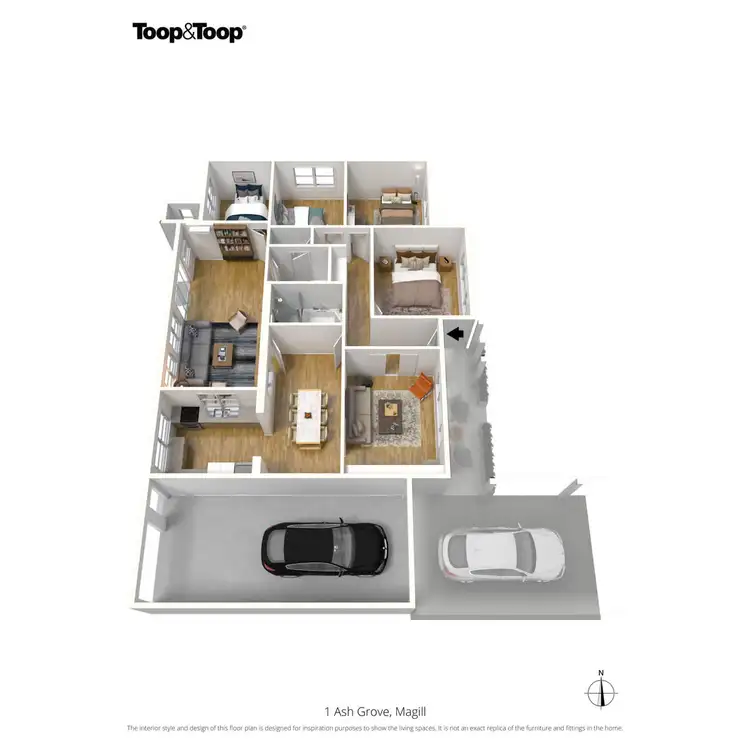 Floorplan of Homely house listing, 1 Ash Grove, Magill SA 5072