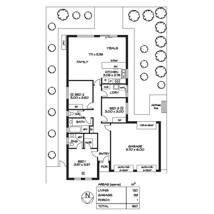 Floorplan of Homely house listing, 1 Lucy Court, Trott Park SA 5158