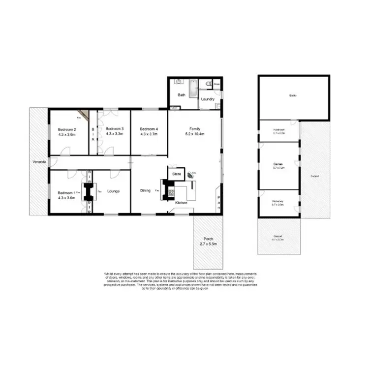 Floorplan of Homely house listing, 281 Caroline Headquarters Road, Mount Gambier SA 5290
