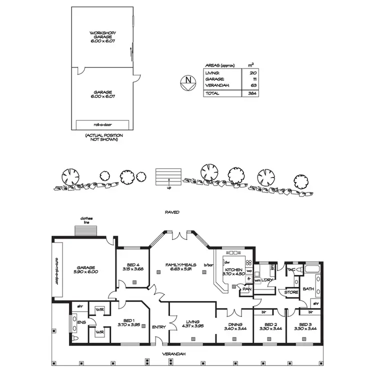 Floorplan of Homely house listing, 6 Rose Avenue, One Tree Hill SA 5114