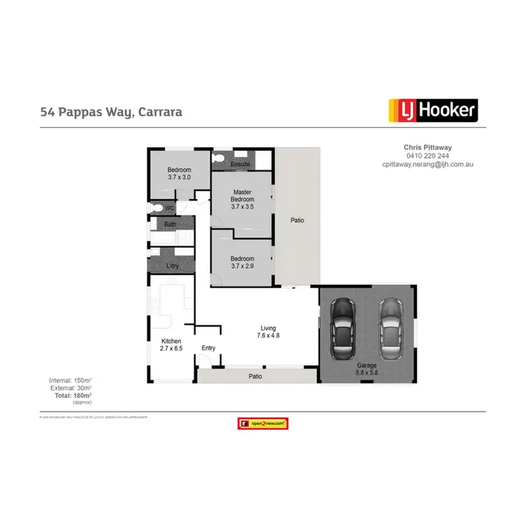 Floorplan of Homely house listing, 54 Pappas Way, Carrara QLD 4211