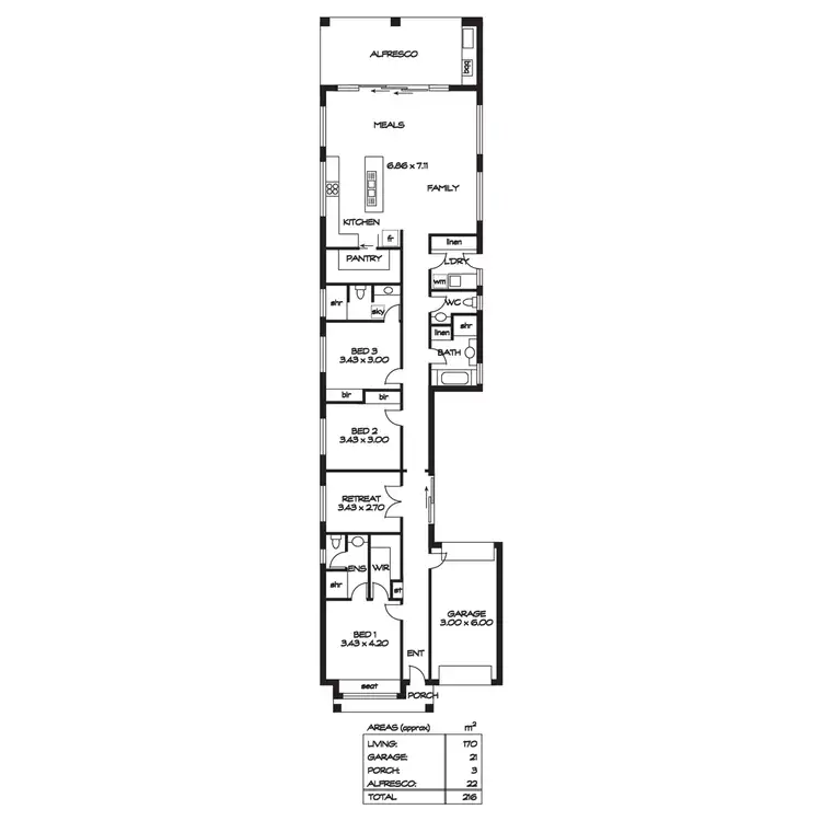 Floorplan of Homely house listing, 2 Beckman Avenue, Highbury SA 5089