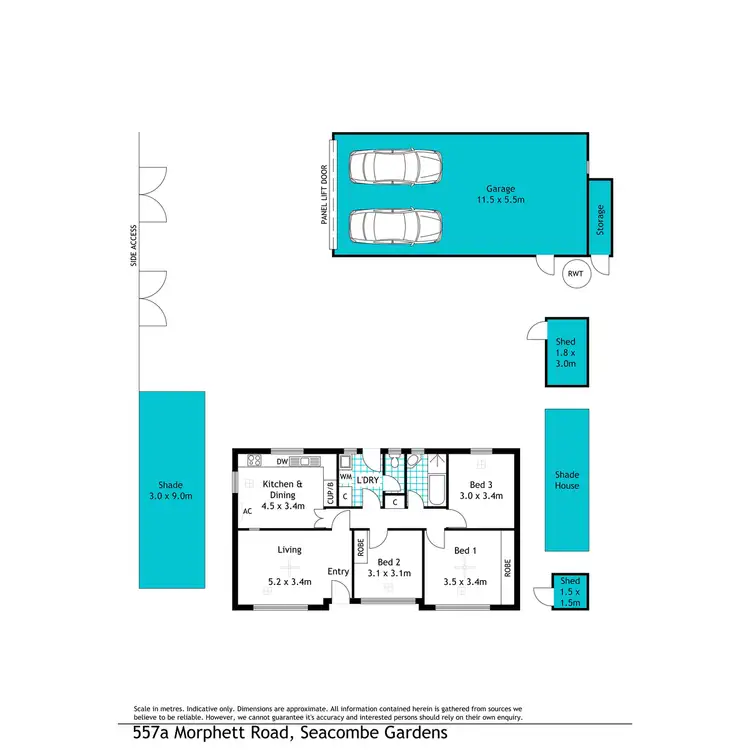 Floorplan of Homely house listing, 557a Morphett Road, Seacombe Gardens SA 5047