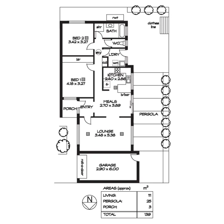 Floorplan of Homely unit listing, 3/8 Carlisle Street, Camden Park SA 5038