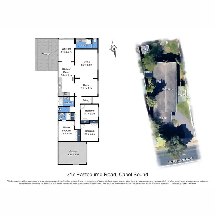 Floorplan of Homely house listing, 317 Eastbourne Road, Capel Sound VIC 3940