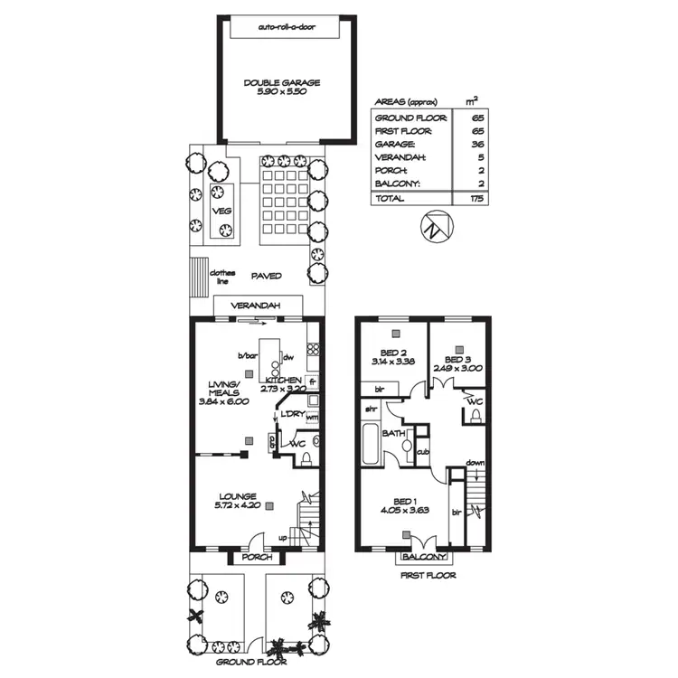 Floorplan of Homely terrace listing, 15 Chaffey Common, Northgate SA 5085