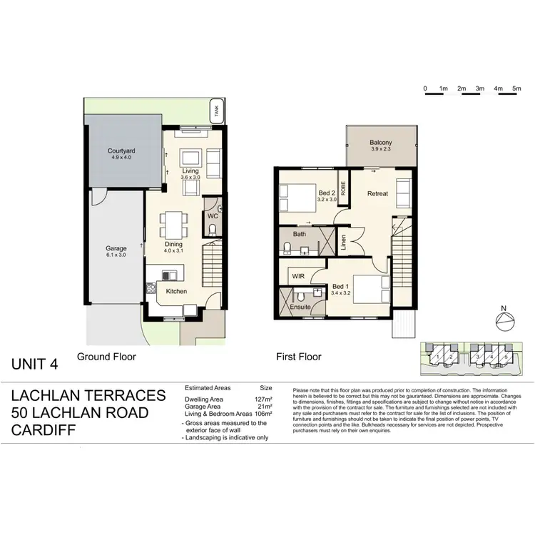 Floorplan of Homely townhouse listing, 4/50 Lachlan Road, Cardiff NSW 2285