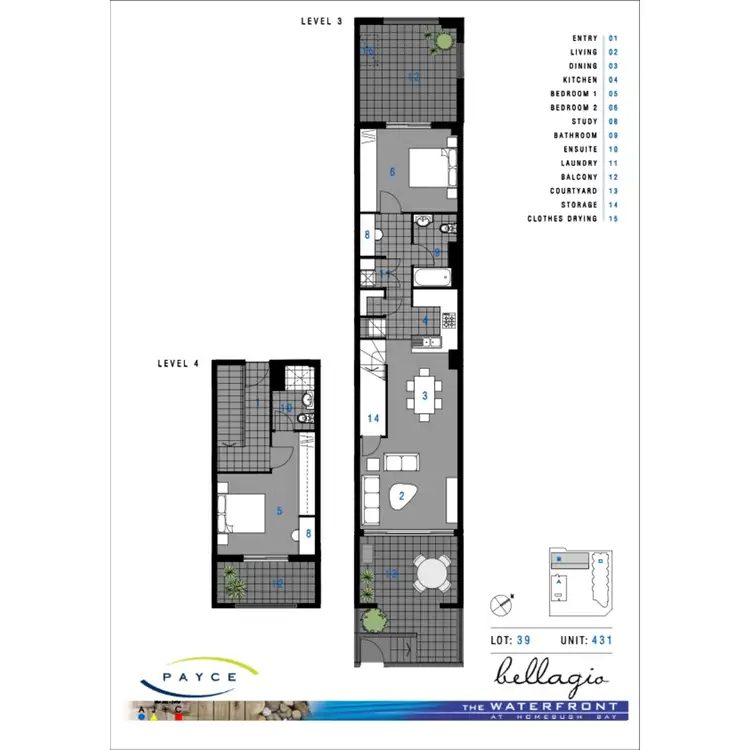 Floorplan of Homely apartment listing, 431/16 Marine Parade, Wentworth Point NSW 2127
