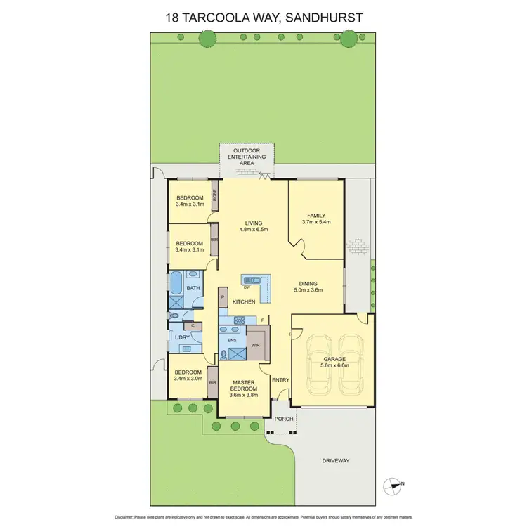 Floorplan of Homely house listing, 18 Tarcoola Way, Sandhurst VIC 3977