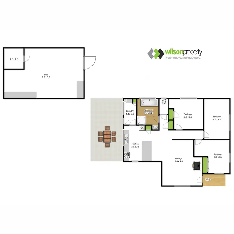 Floorplan of Homely house listing, 3 Somers Place, Traralgon VIC 3844
