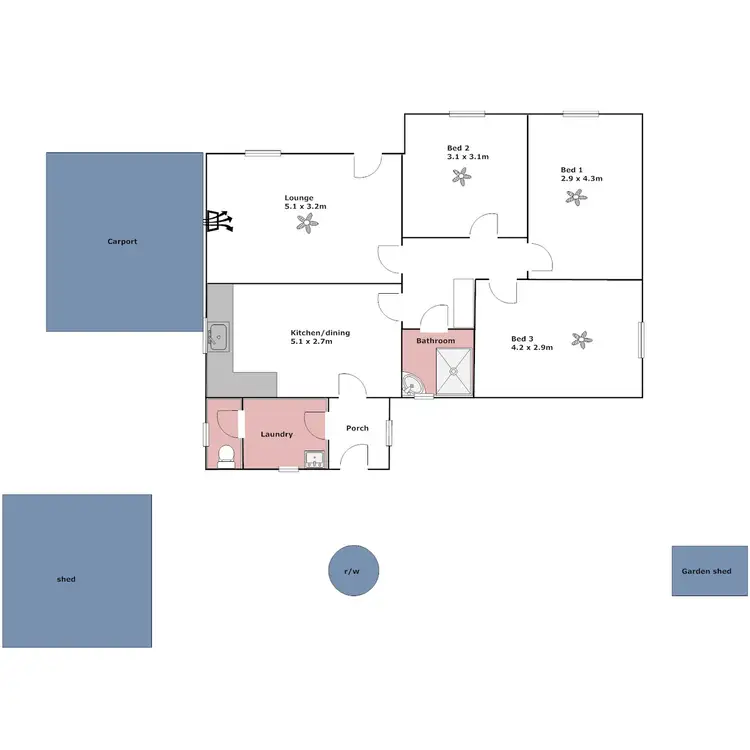 Floorplan of Homely house listing, 5 Coronation Place, Port Lincoln SA 5606